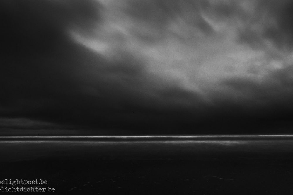 The Sea, in black and white, January 2021